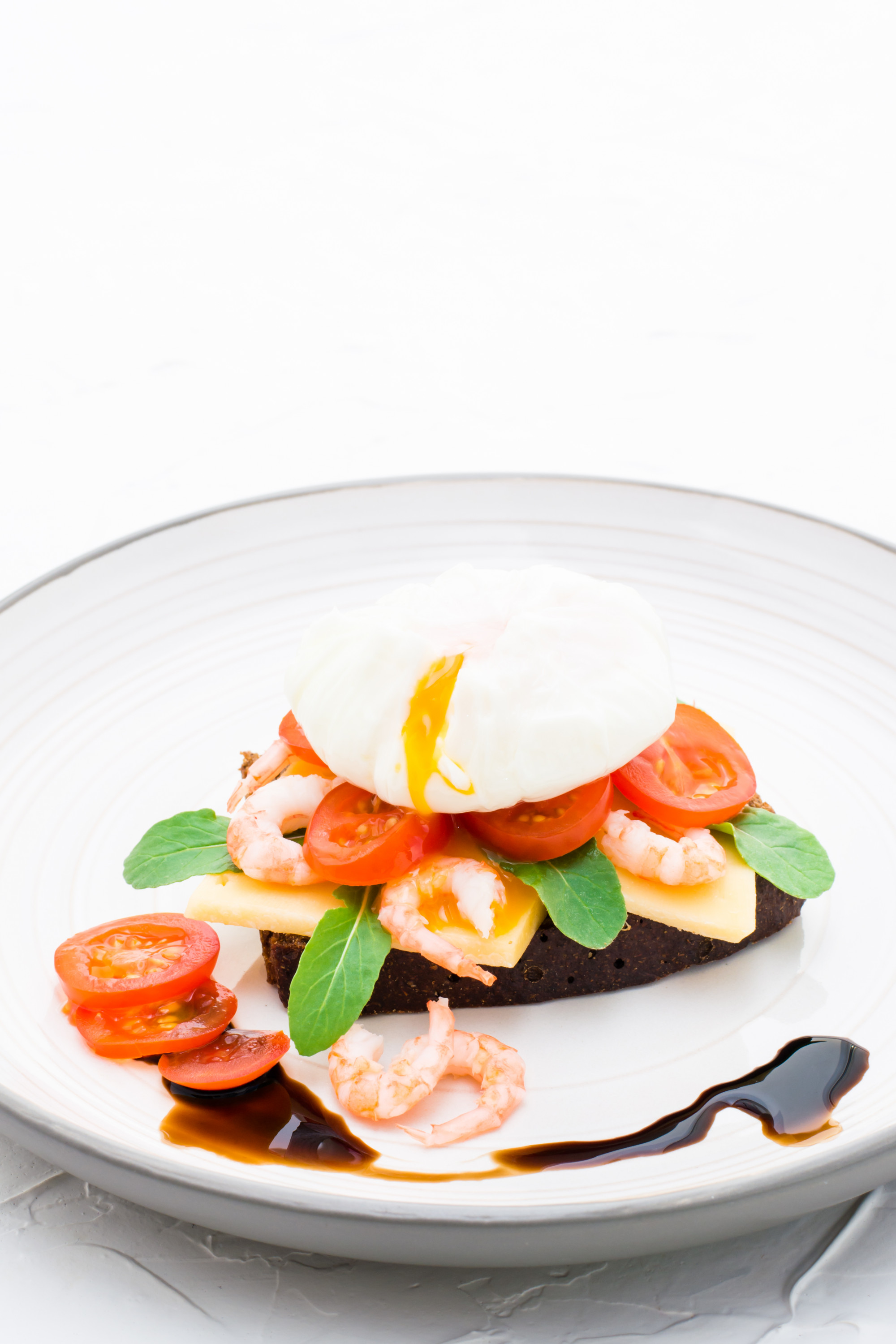 Gourmet plated dish close-up